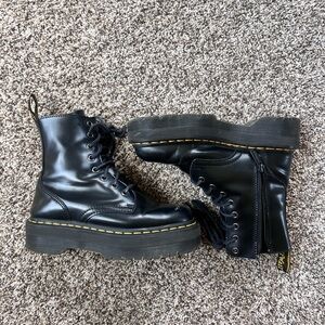 Dr. Martens black platform boots